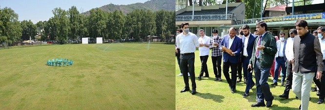 Chief Secretary J&K inspects Stadium