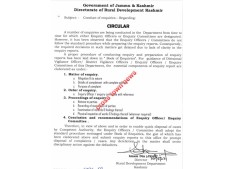 J&K Govt issues guidelines for Conduct of enquiries- regarding