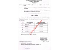 Promotion as Senior Scale Accounts Officers in J&K
