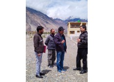 Rajesh Shavan tours Leh, inspects development works