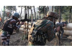 4 terrorists killed in an encounter, incriminating material & a huge cache of arms/ammunition recovered