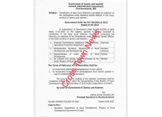 Constitution of Committee for selection of Ombudsman under MGNREGA in J&K 