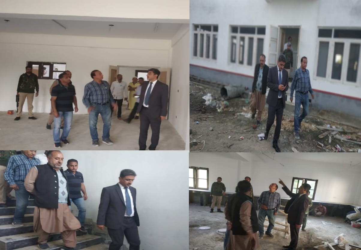  DDC Kupwara inspects ongoing construction of Polytechnic College at Karihama