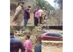 DDC Doda reaches Thathri, assesses flash flood damages