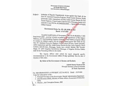 J&K Govt appoints Inquiry Officer over RDA against AEE, JE