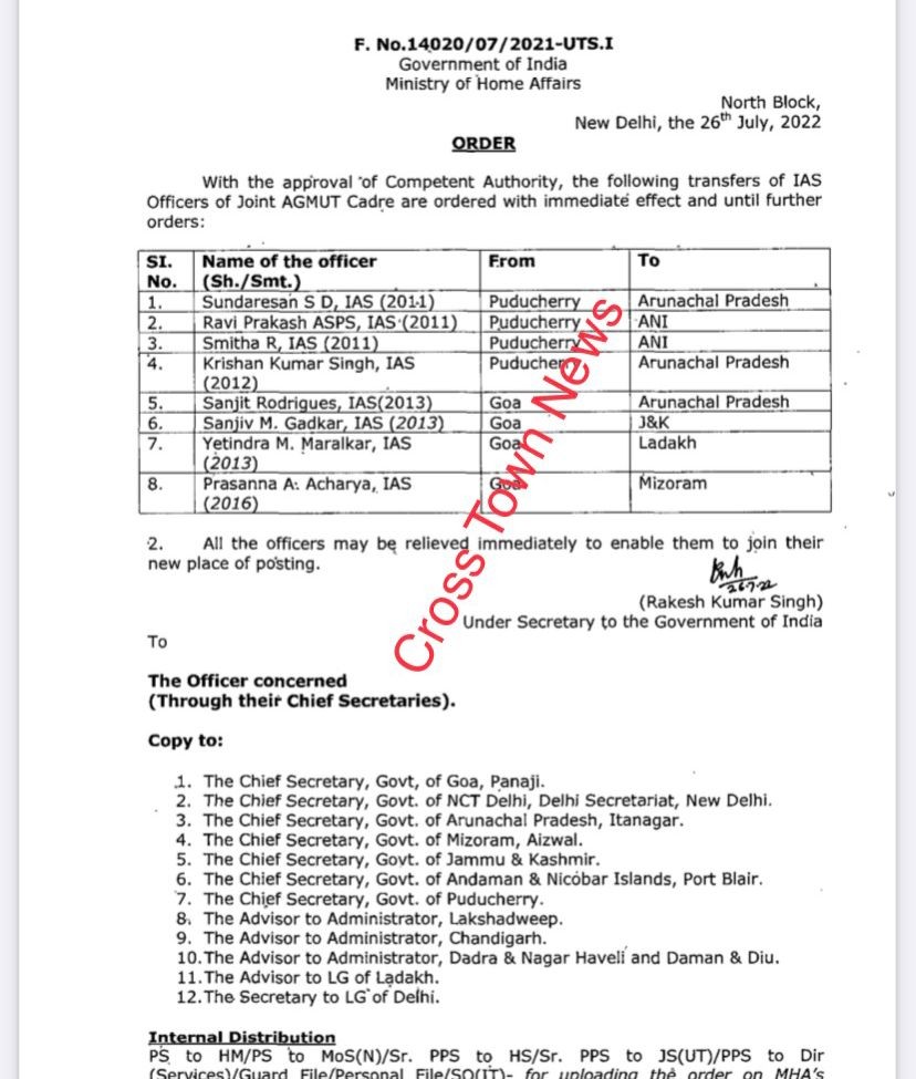 transfers-and-postings-of-ias-officers-of-agmut-cadre