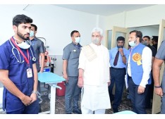 LG Manoj Sinha inaugurates 150-bedded Ujala Cygnus Kashmir Superspeciality Hospital