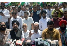 A  big question on JKUT Administration/? Lawyers, PHE workers, Yuva Rajput Sabha hold joint protest 