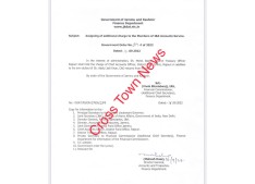 Assigning of additional charge of Chief Accounts Officer