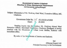 J&K: Misconduct by Executive Officer
