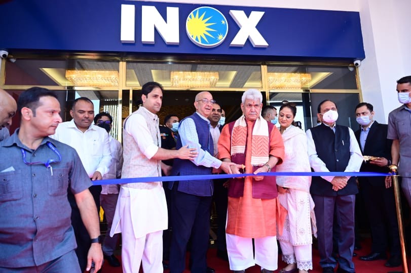 LG J&K Manoj Sinha inaugurates INOX multiplex theatre in Srinagar