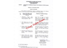 J&K: Additional charge to Accounts Officers
