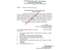J&K Govt releases Subsistence Allowance in favor of suspended Executive Engineer