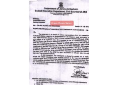 Identification of Vacancies of Lecturers in J&K