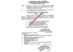 J&K: Deputation of Doctors 