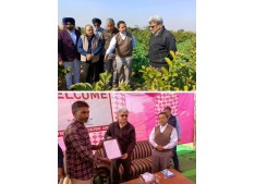 Dulloo conducts field visit of RS Pura, interacts with farmers