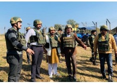 Raghav Langer kick starts wheat sowing across the fence at International Border 