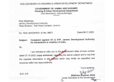 VC/CTP, JDA not complying Pr Sec H&UDD? Govt again issue reminder