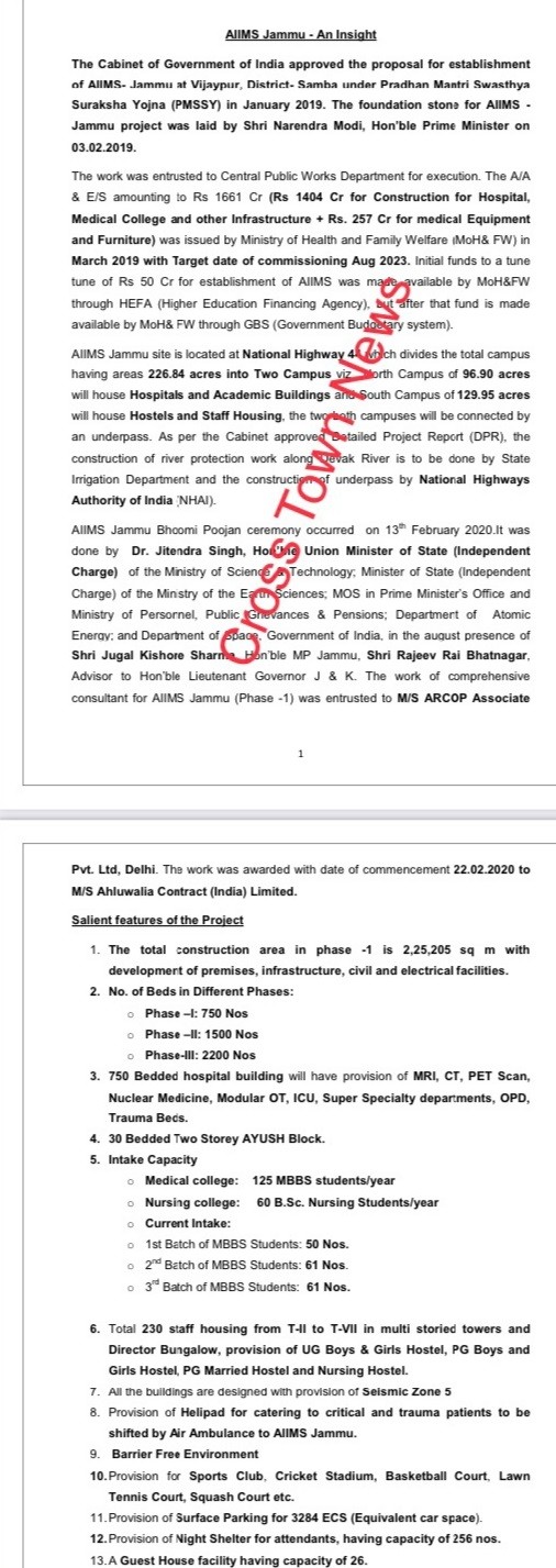 AIIMS Jammu Dr Shakti Gupta Will Remain Synonyms In Medical History Of J K An Insight Of 