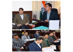 Div Com Kashmir chairs meeting on accommodation issues of PM Package Employees 