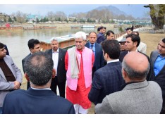 LG J&K inspects progress of  Jhelum Riverfront