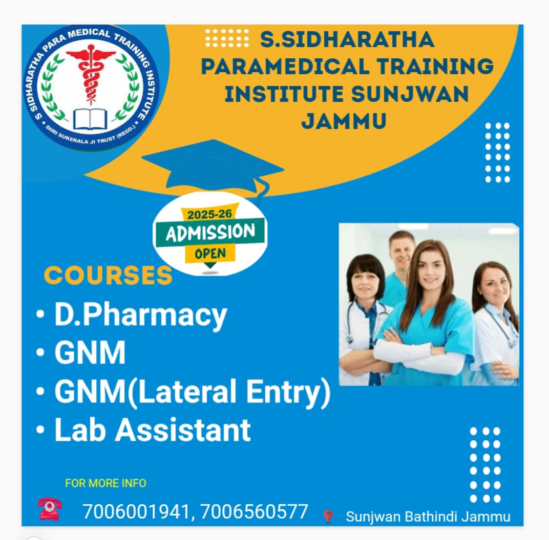 S. Sidartha Paramedical Training Institute, Sunjwan, Jammu